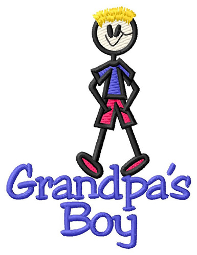 Grandpas Boy Machine Embroidery Design