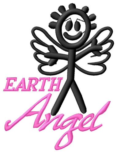 Earth Angel Machine Embroidery Design