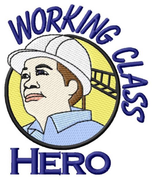 Picture of Working Class Hero Machine Embroidery Design