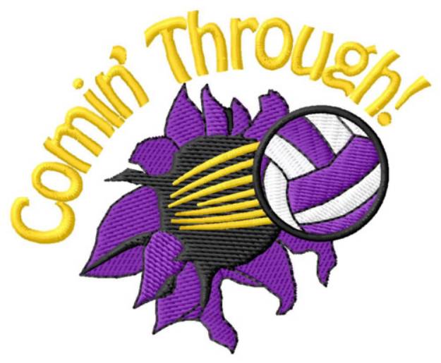 Picture of Comin Through Machine Embroidery Design