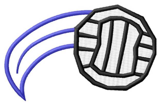 Picture of Volleyball Logo Machine Embroidery Design