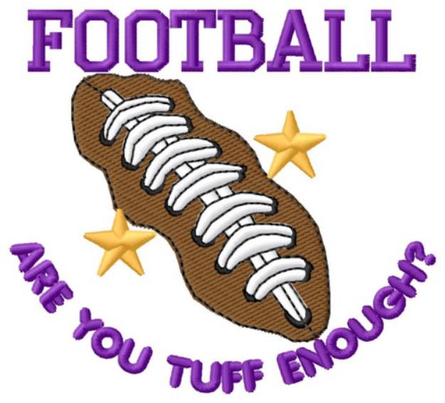 Picture of Football Tuff Machine Embroidery Design