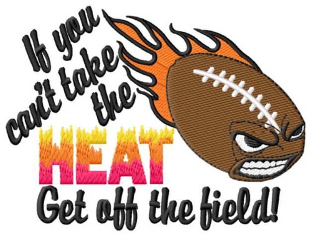 Picture of Football Heat Machine Embroidery Design