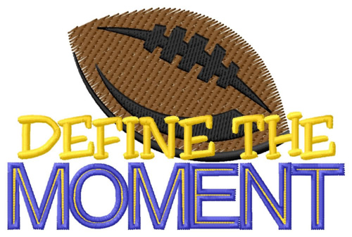 Football Moment Machine Embroidery Design