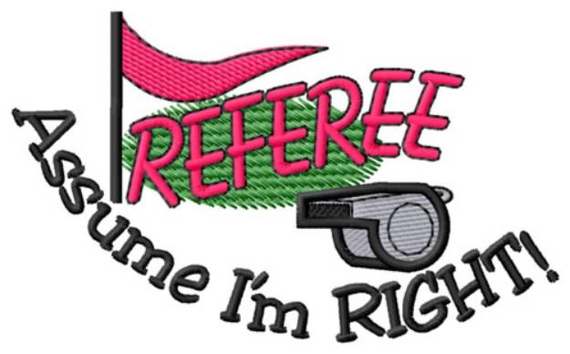 Picture of Referee Machine Embroidery Design