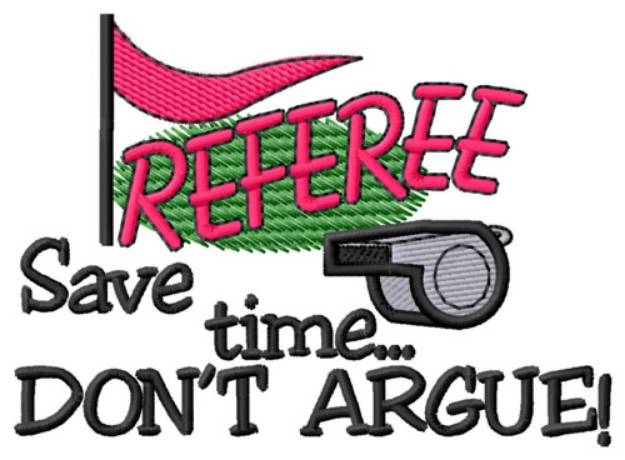 Picture of Argue Referee Machine Embroidery Design