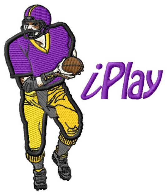 Picture of Football iPlay Machine Embroidery Design