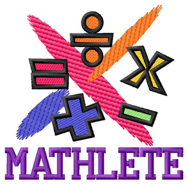 Picture of Mathlete Machine Embroidery Design