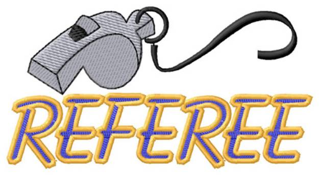 Picture of Referee Machine Embroidery Design