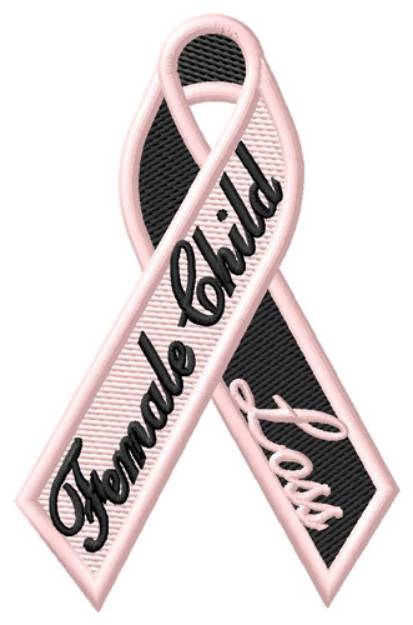 Picture of Female Child Loss Machine Embroidery Design