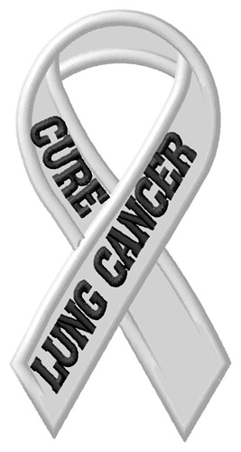 Cure Lung Cancer Machine Embroidery Design