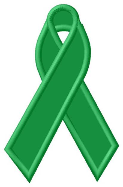 Picture of Green Ribbon Machine Embroidery Design