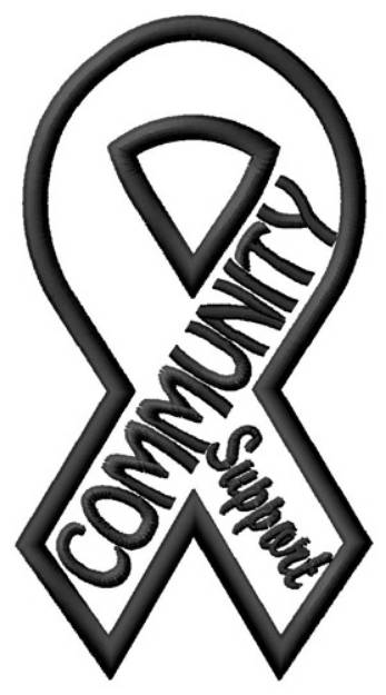 Picture of Community Support Machine Embroidery Design