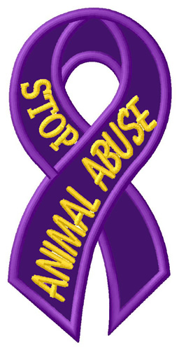 Stop Animal Abuse Machine Embroidery Design