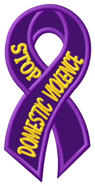 Picture of Stop Domestic Violence Machine Embroidery Design