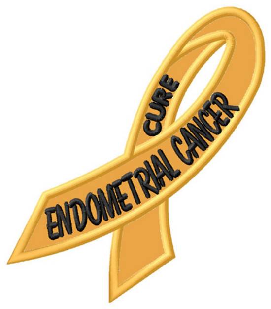 Picture of Cure Endometrial Cancer Machine Embroidery Design