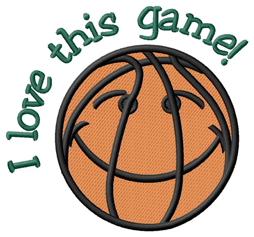 Basketball Game Machine Embroidery Design