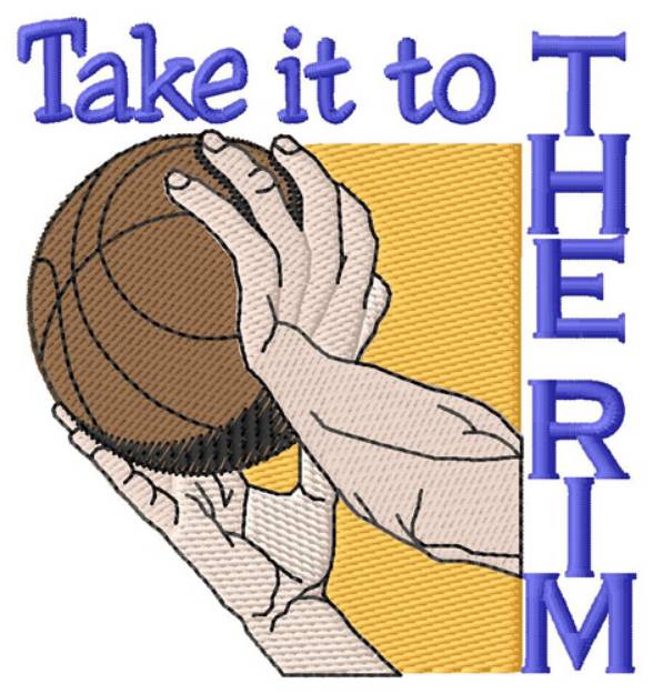 Picture of Baketball Rim Machine Embroidery Design