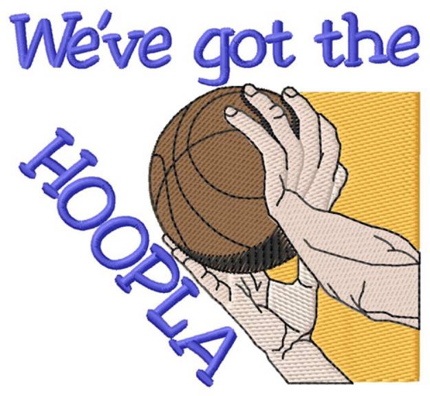 Picture of Basketball Hoopla Machine Embroidery Design