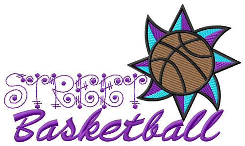 Street Basketball Machine Embroidery Design