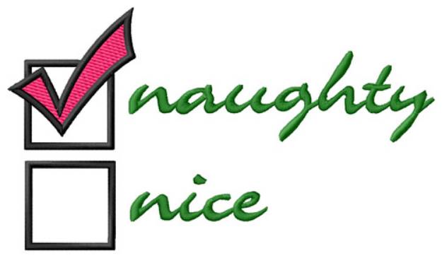 Picture of Naughty List Machine Embroidery Design