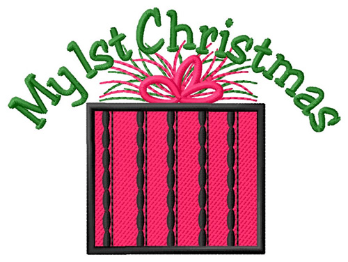 My 1st Christmas Machine Embroidery Design