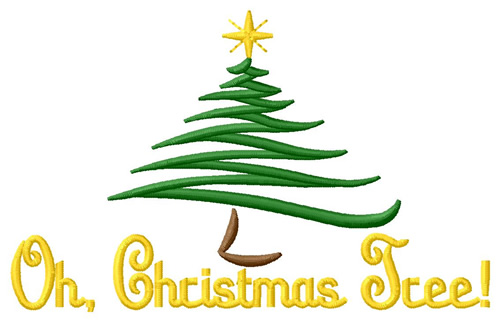 Oh, Christmas Tree Machine Embroidery Design