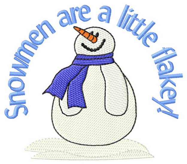 Picture of Snowmen Are Flakey Machine Embroidery Design