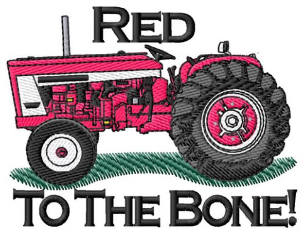 Picture of Red To The Bone Machine Embroidery Design