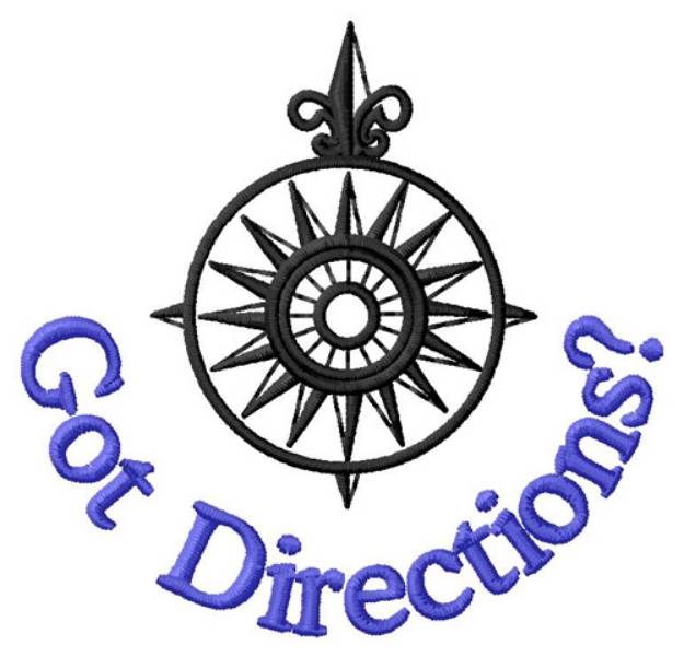 Picture of Got Directions? Machine Embroidery Design