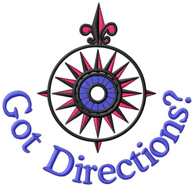 Picture of Got Directions? Machine Embroidery Design