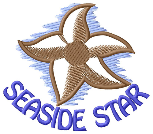 Seaside Star Machine Embroidery Design