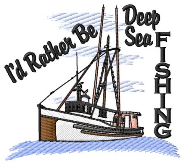 Picture of Deep Sea Fishing Machine Embroidery Design