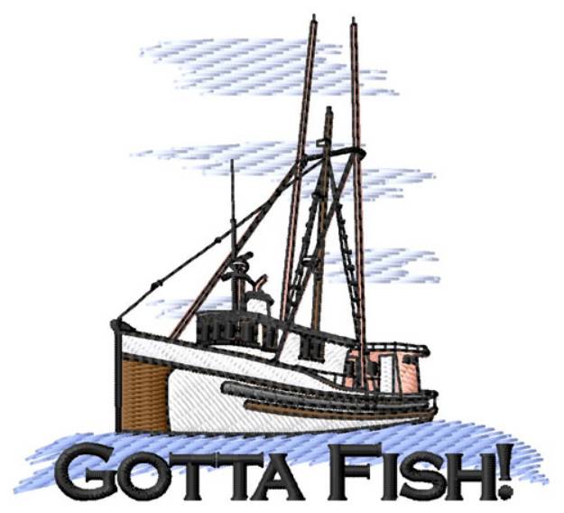 Picture of Gotta Fish Machine Embroidery Design