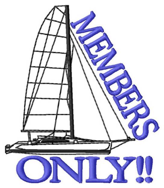 Picture of Members Only Machine Embroidery Design