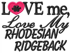 Picture of Rhodesian Ridgeback Machine Embroidery Design