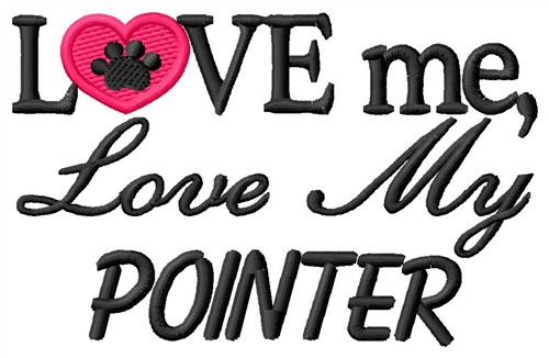 Pointer Machine Embroidery Design