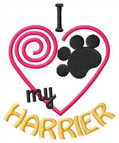 Harrier Machine Embroidery Design