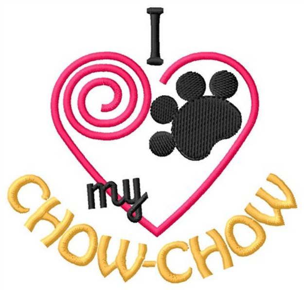 Picture of Chow-Chow Machine Embroidery Design