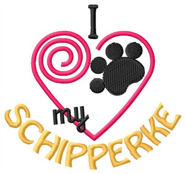 Picture of Schipperke Machine Embroidery Design