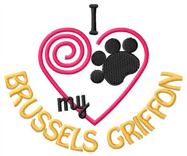 Picture of Brussels Griffon Machine Embroidery Design