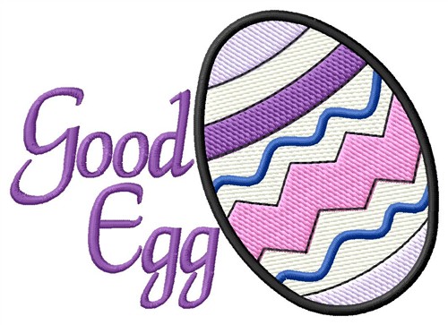 Good Egg Machine Embroidery Design