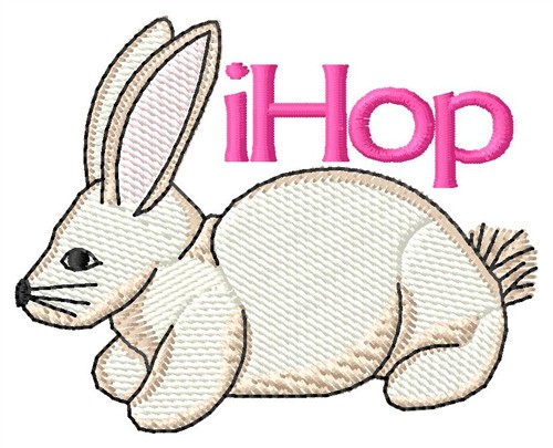 I Hop Machine Embroidery Design