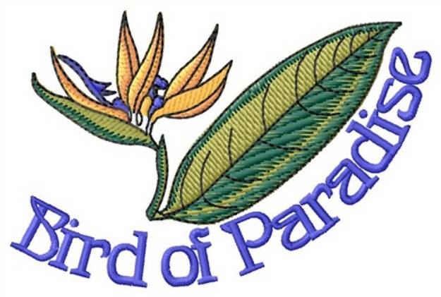 Picture of Bird Of Paradise Machine Embroidery Design