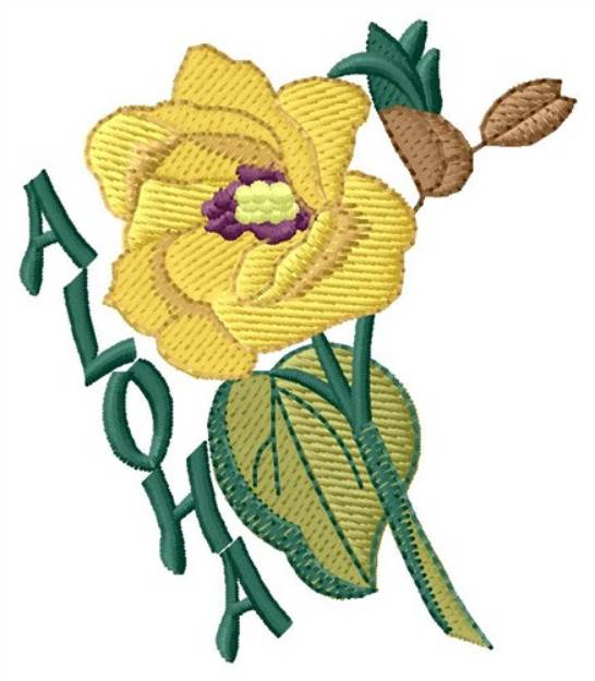 Picture of Aloha Machine Embroidery Design