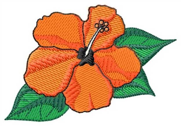 Picture of Hibiscus Machine Embroidery Design