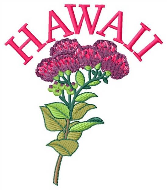 Picture of Hawaii Machine Embroidery Design