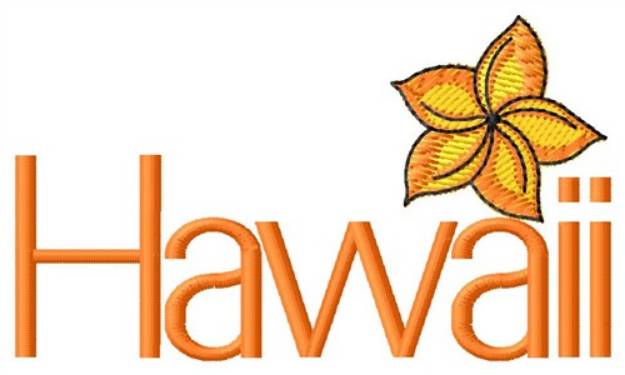 Picture of Hawaii Machine Embroidery Design