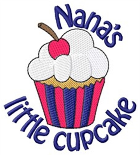 Nanas Little Cupcake Machine Embroidery Design