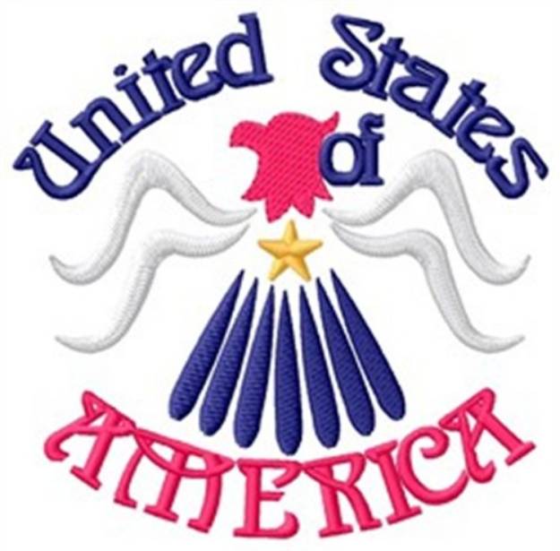 Picture of America Machine Embroidery Design